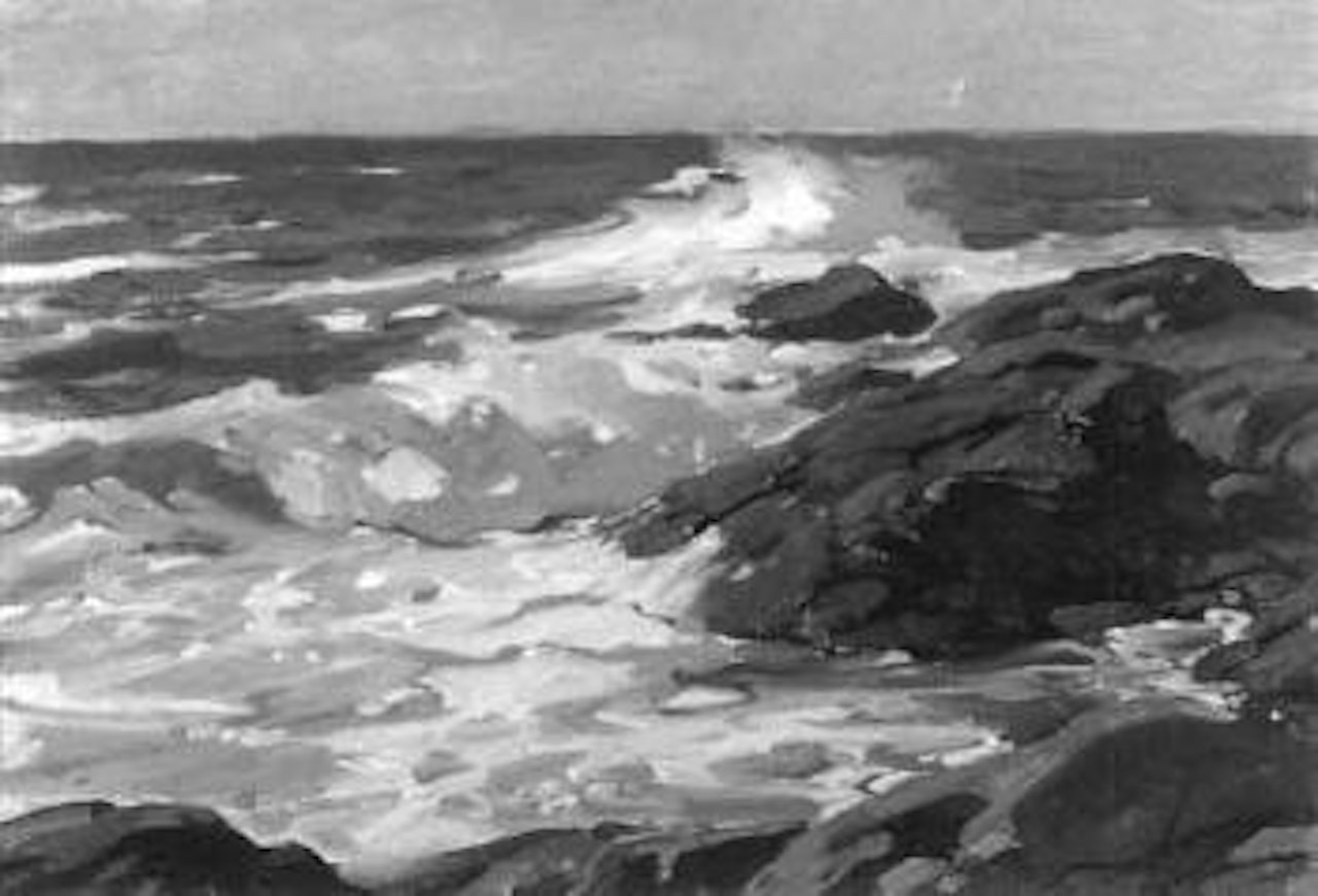 Rocky coast by Aldro Thompson Hibbard