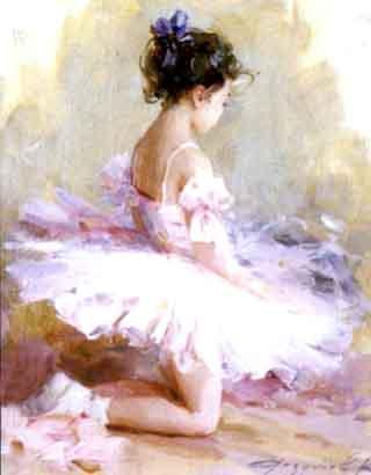 Study of the girl-ballerina by Constantin Razoumov