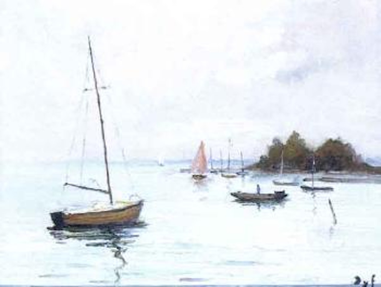 Voiliers par temps calme by Marcel Dyf