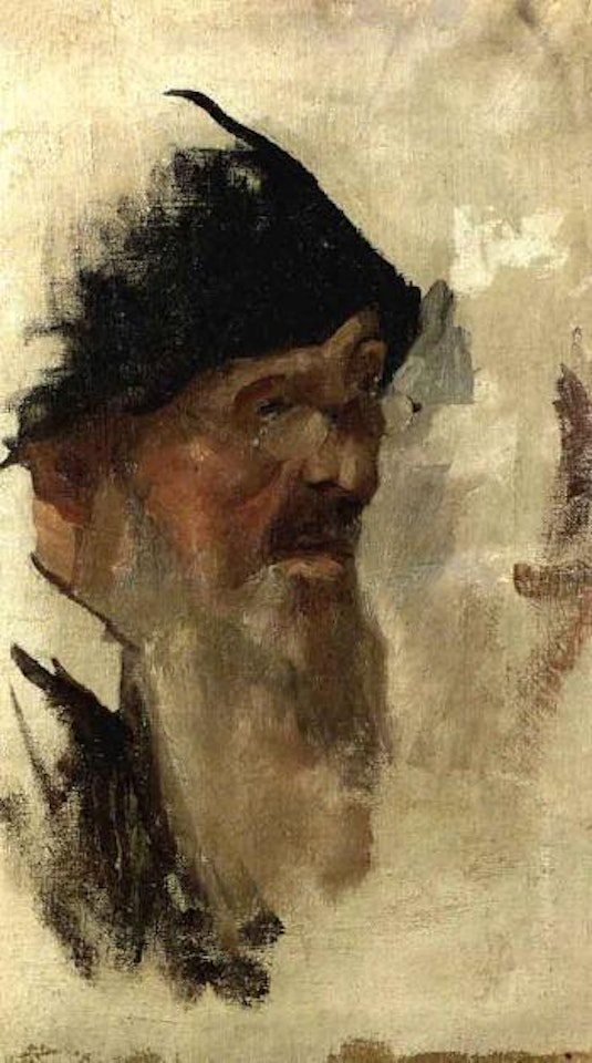 Old man with glasses by Joaquin Sorolla Y Bastida