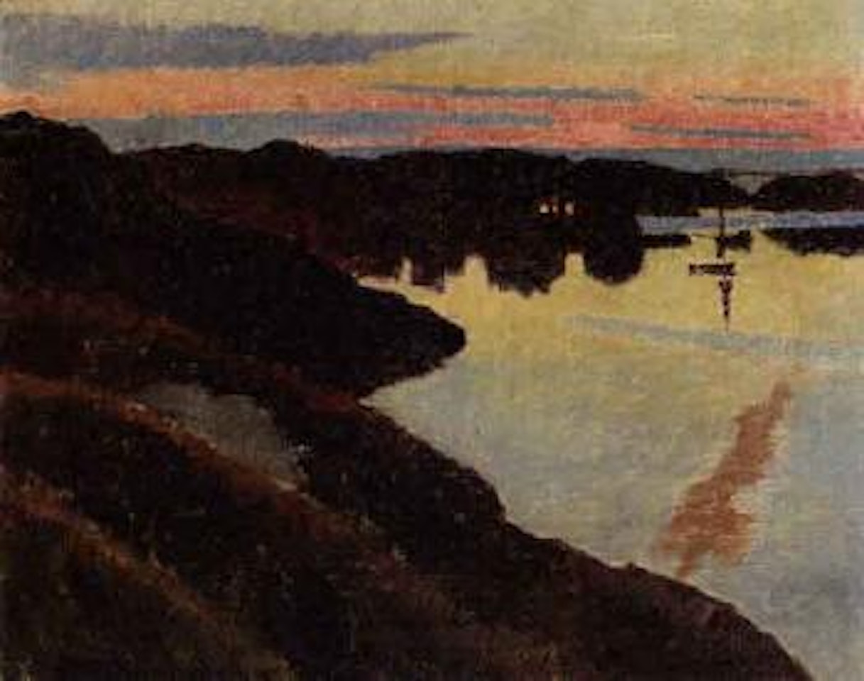 Evening landscape by Carl Wilhelmson