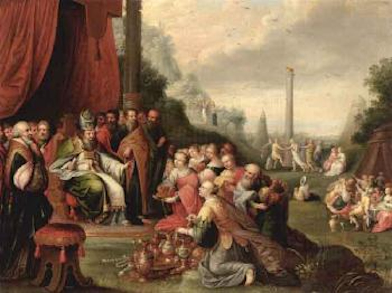 Israelis leaving Egypt. The dance around the Golden Calf by Frans Francken II