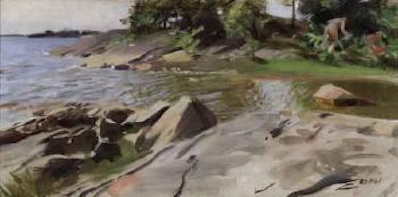 Bay in the skerries - light summer breeze by Anders Zorn
