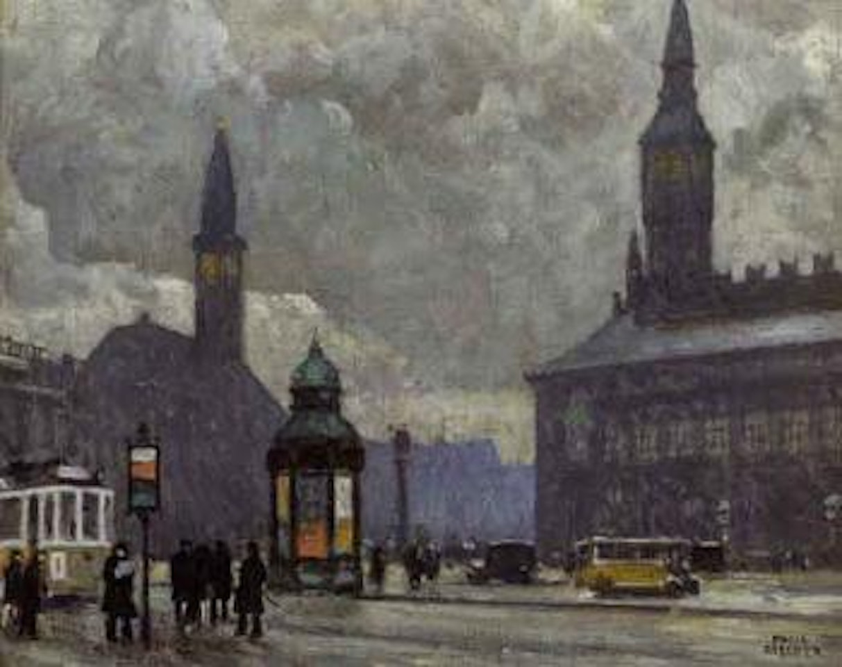 Town Hall Square, Copenhagen by Paul Fischer
