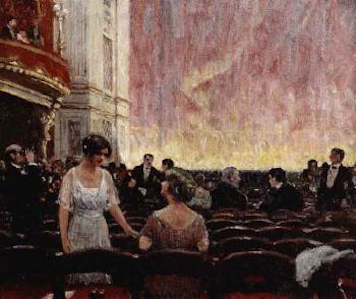 In the interval - Royal Opera, Copenhagen by Paul Fischer