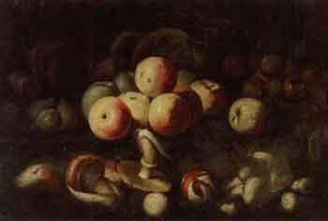 Nature morte aux fruits et champignons by Giuseppe Recco