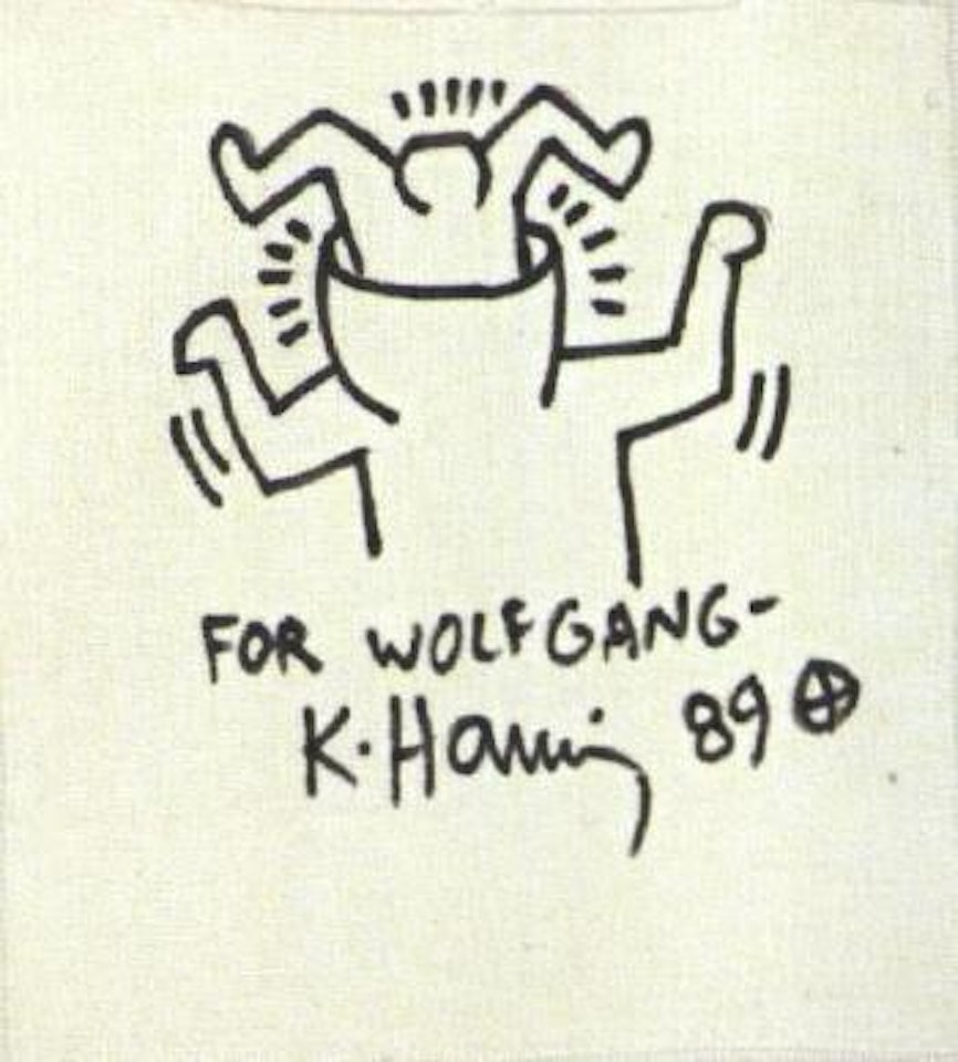 Head birth by Keith Haring