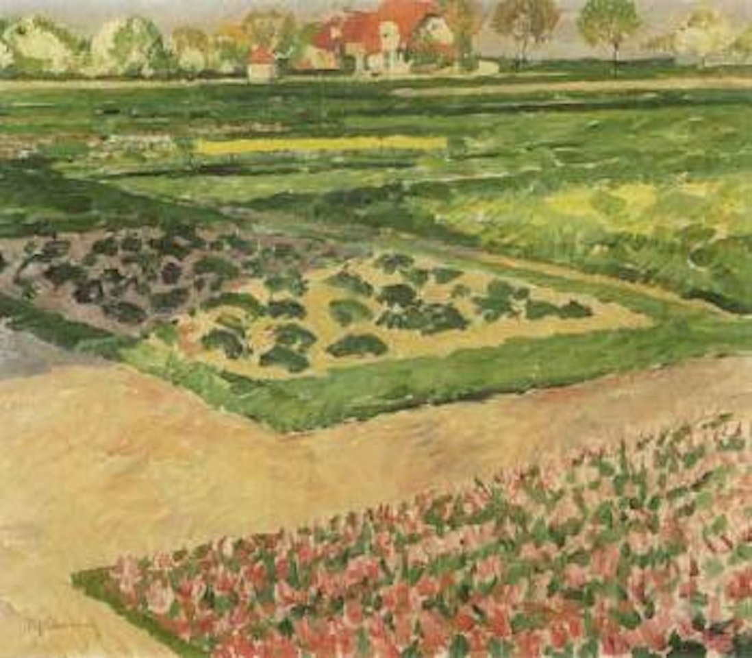 Lower Rhineland garden in summer by Max Clarenbach