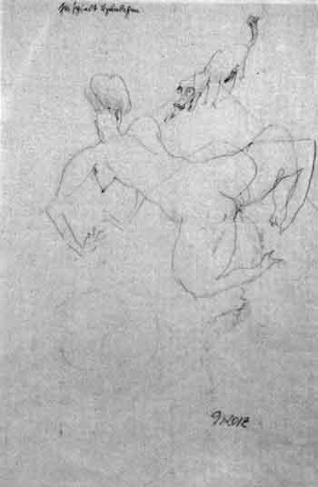 She's playing at being a dog by George Grosz