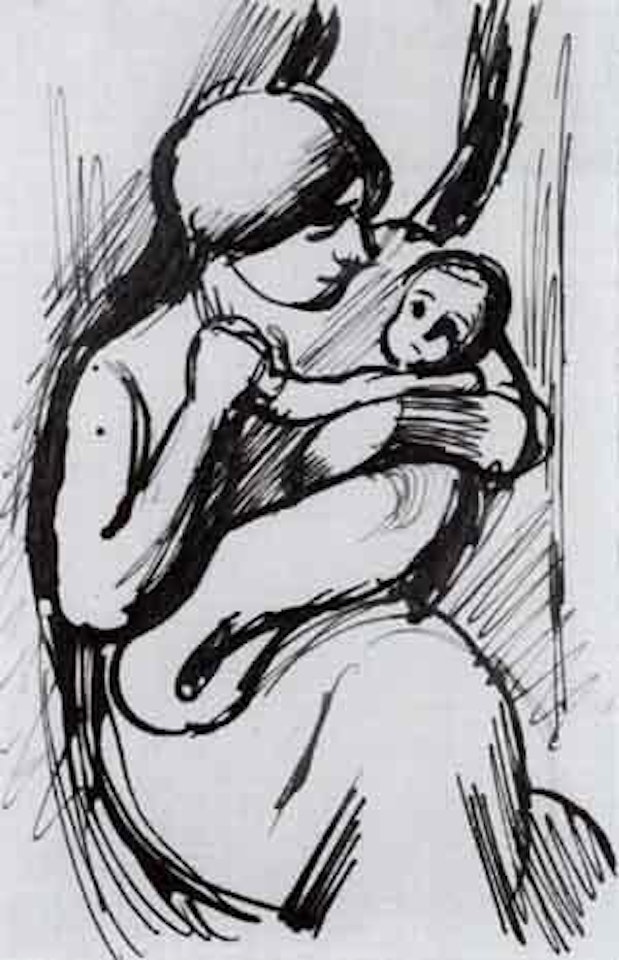 Mother with child by August Macke