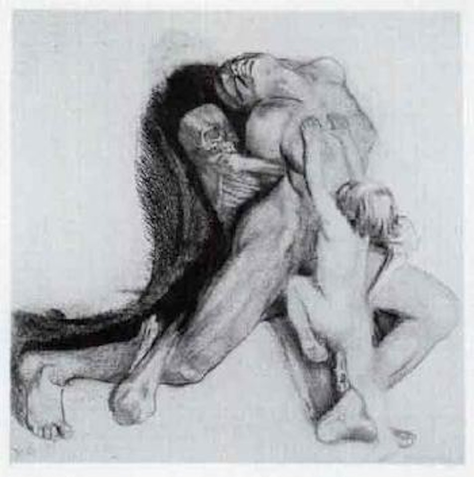 Death and woman by Kathe Kollwitz