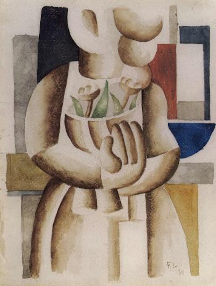 Femme au bouquet by Fernand Leger