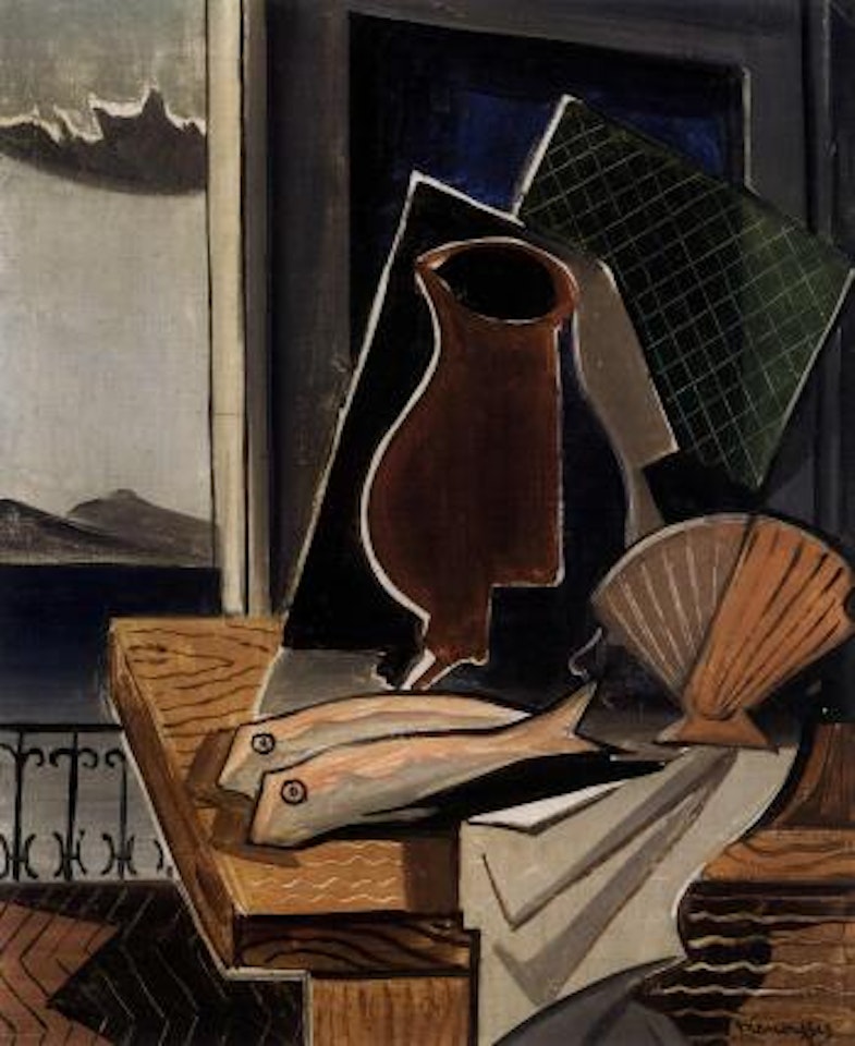 Still life before window by Louis Marcoussis