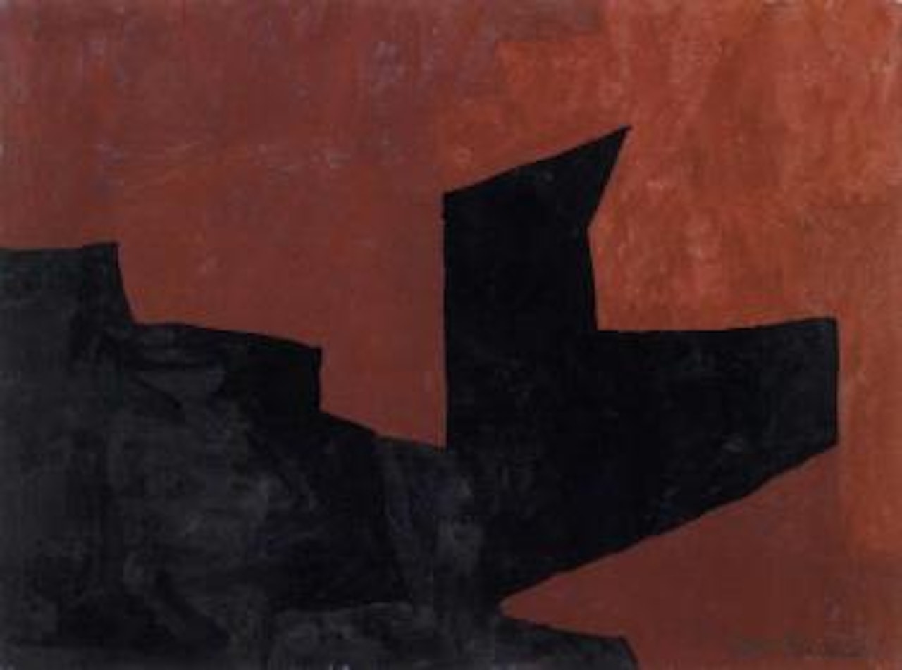 Composition noir et rouge by Serge Poliakoff