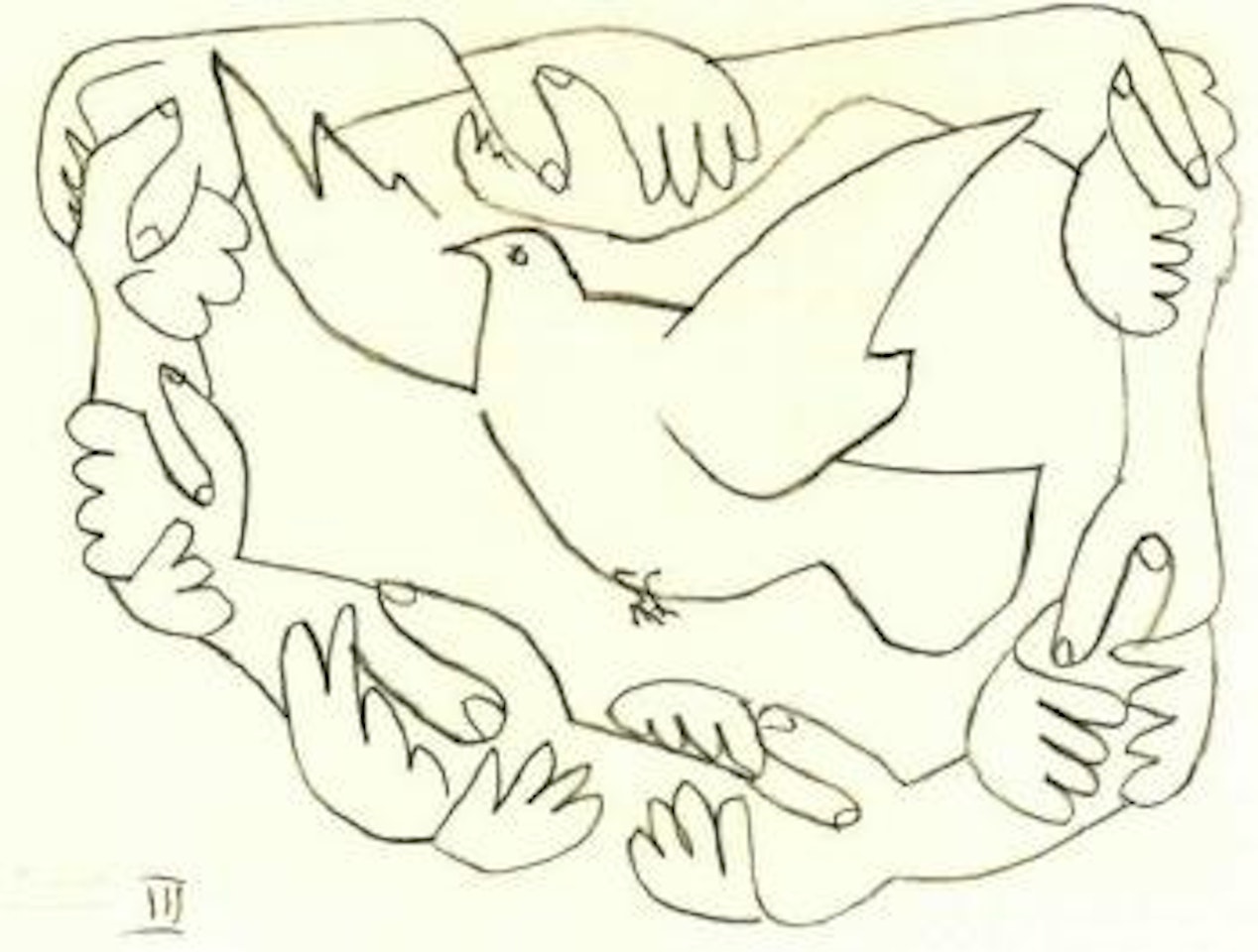 Les mains liees, III by Pablo Picasso