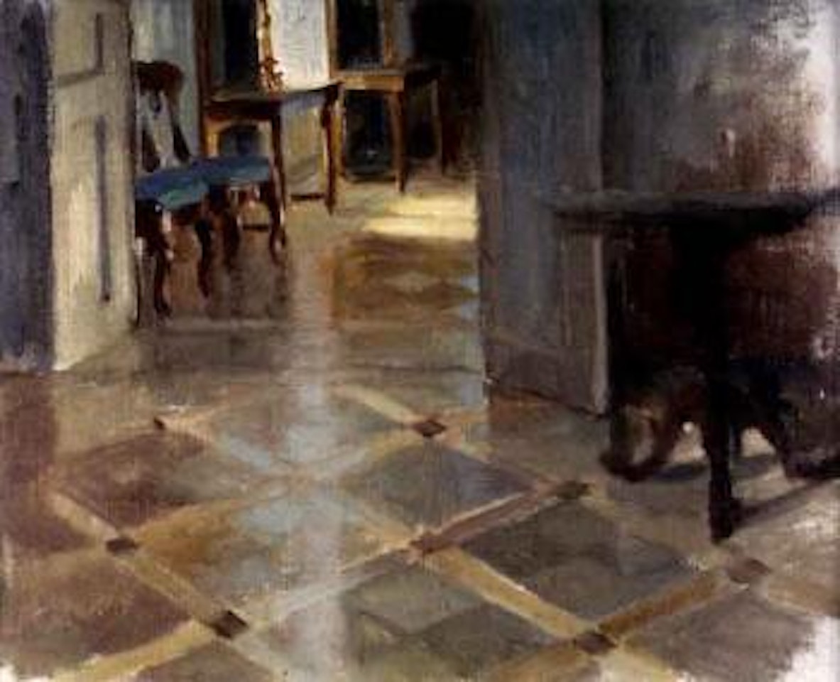 Interior from Haiko farm by Albert Edelfelt