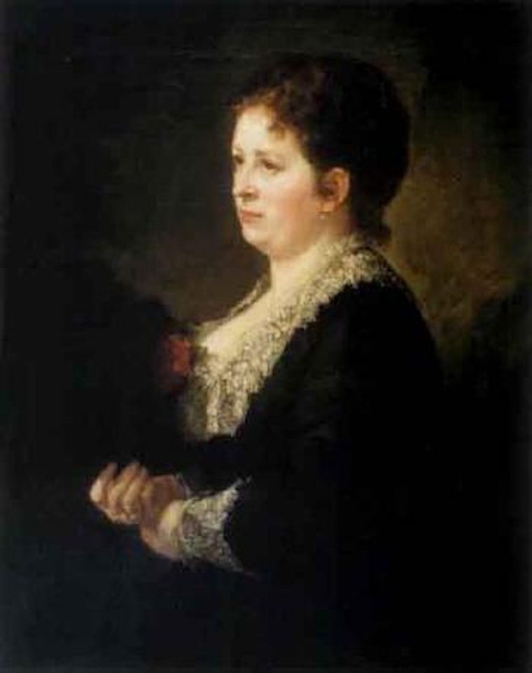 Portrait of lady by Ilya Yefimovich Repin