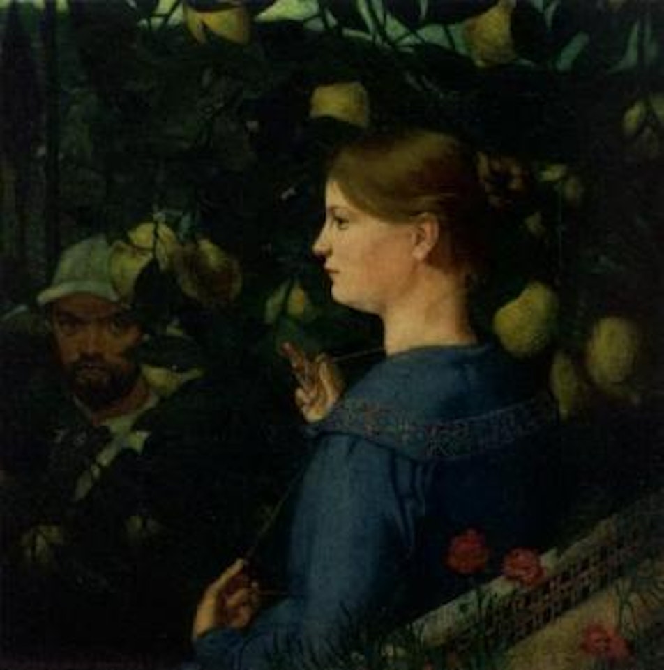 The artist and his wife by Olle Hjortzberg