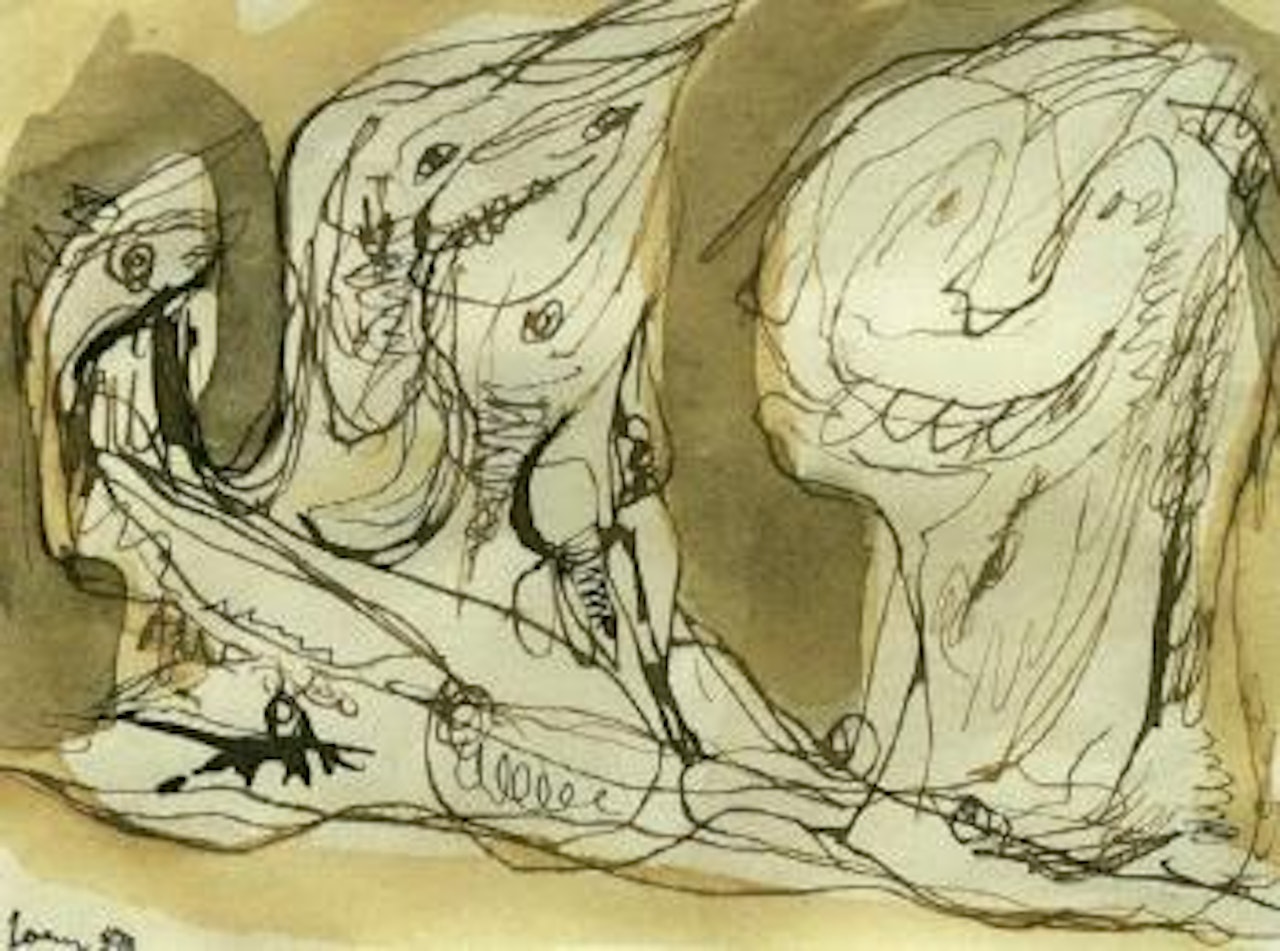 Figure composition by Asger Jorn