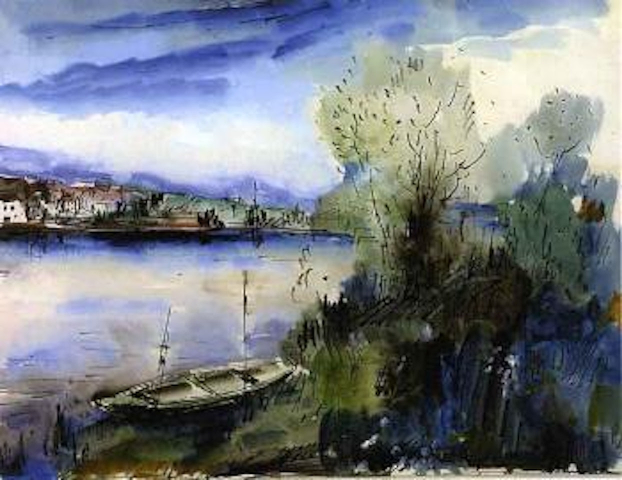 Les bords de l'Oise by Maurice de Vlaminck