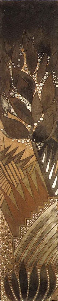 Arborescences cubistes, stylisees by Jean Dunand