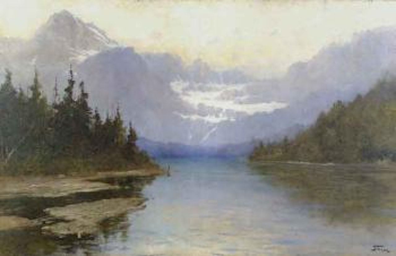 Lake Josephine and Grinnell Glacier, Glacier National Park by John Fery