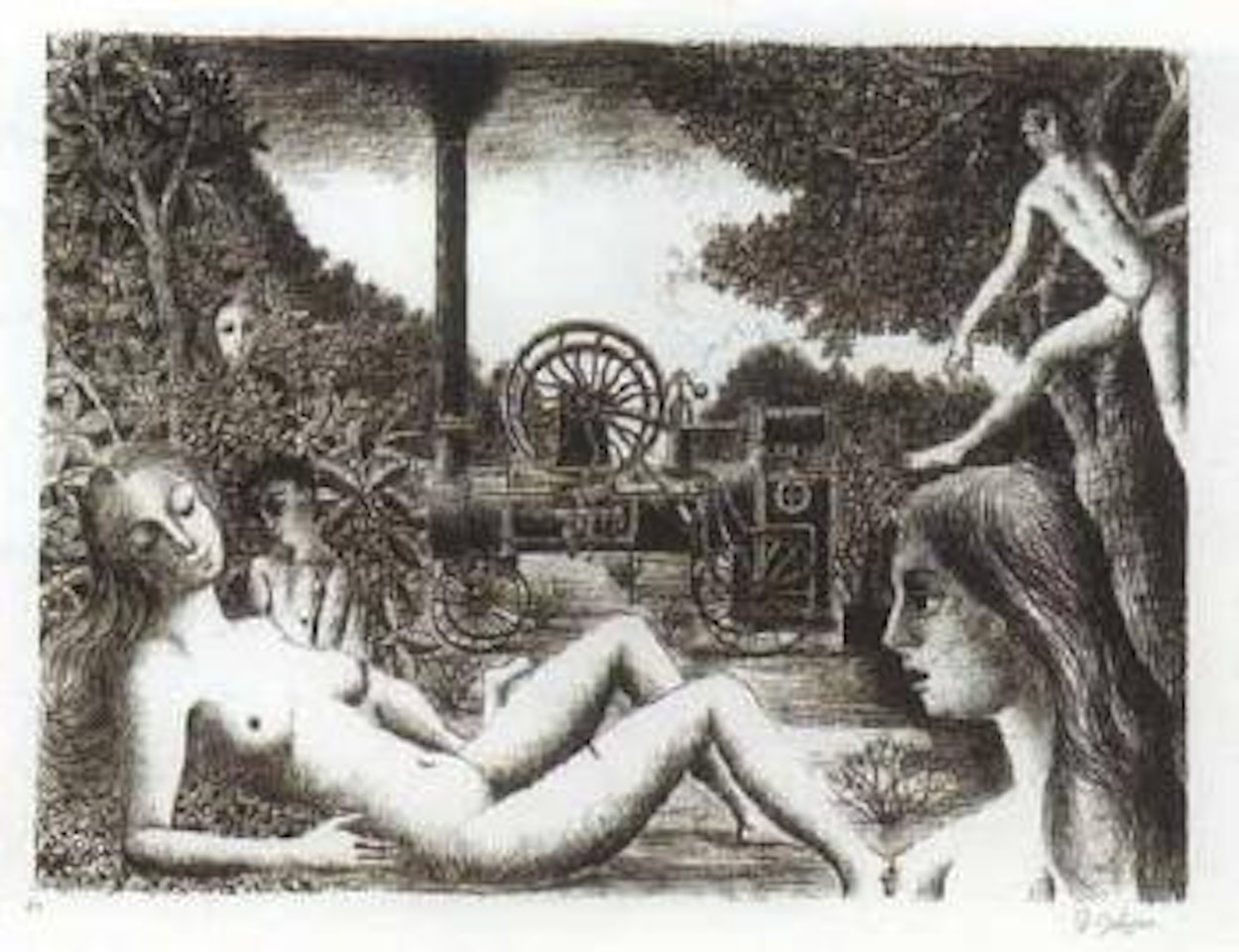Locomobile by Paul Delvaux