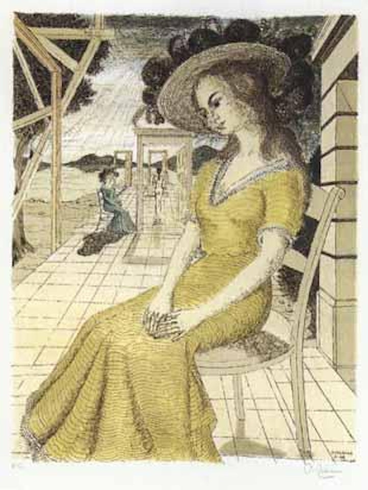 Anne songeuse by Paul Delvaux
