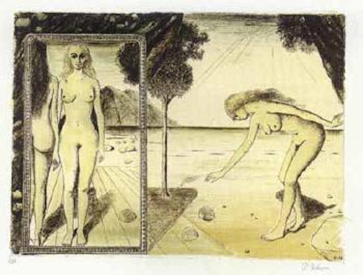 Plage by Paul Delvaux