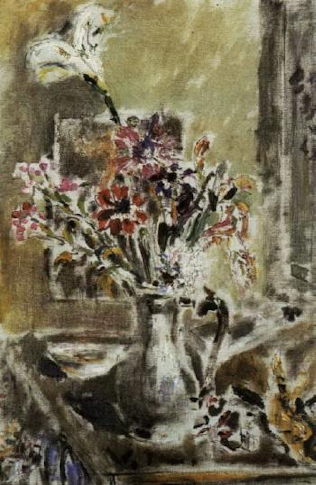 Vase of flowers by Filippo de Pisis