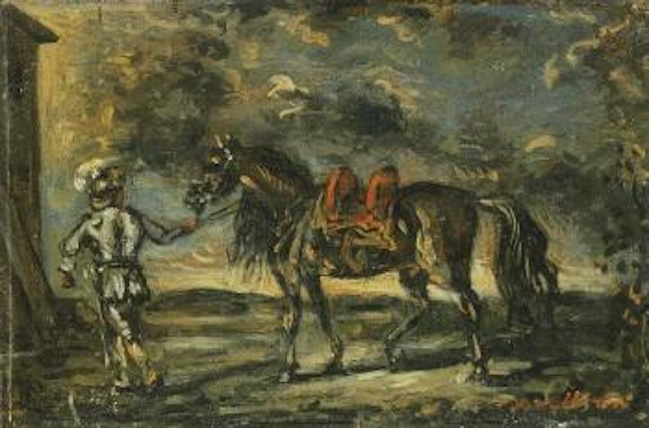 Horse and rider by Giorgio de Chirico