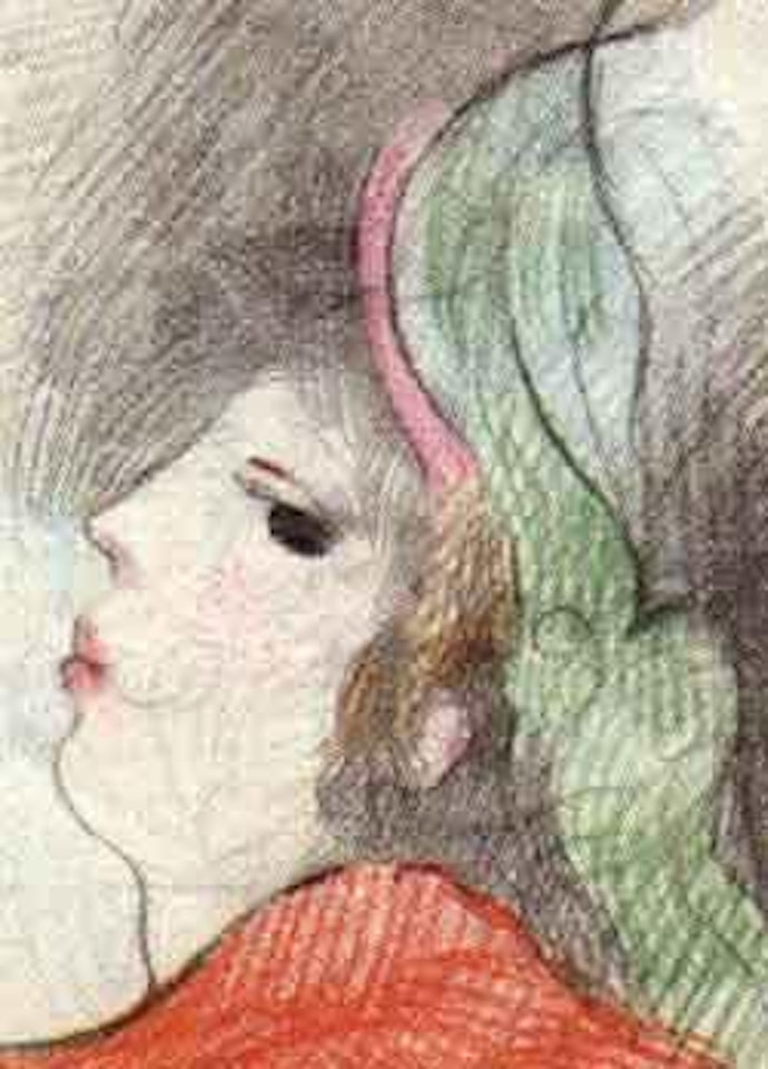 Profil de femme au chapeau by Marie Laurencin