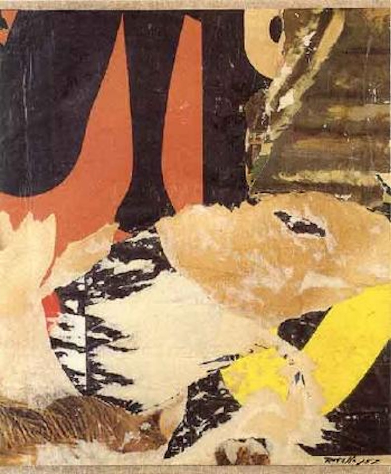 Reve rouge et jaune by Mimmo Rotella