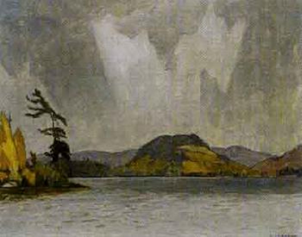 Fall showers, Pen Lake by Alfred Joseph Casson