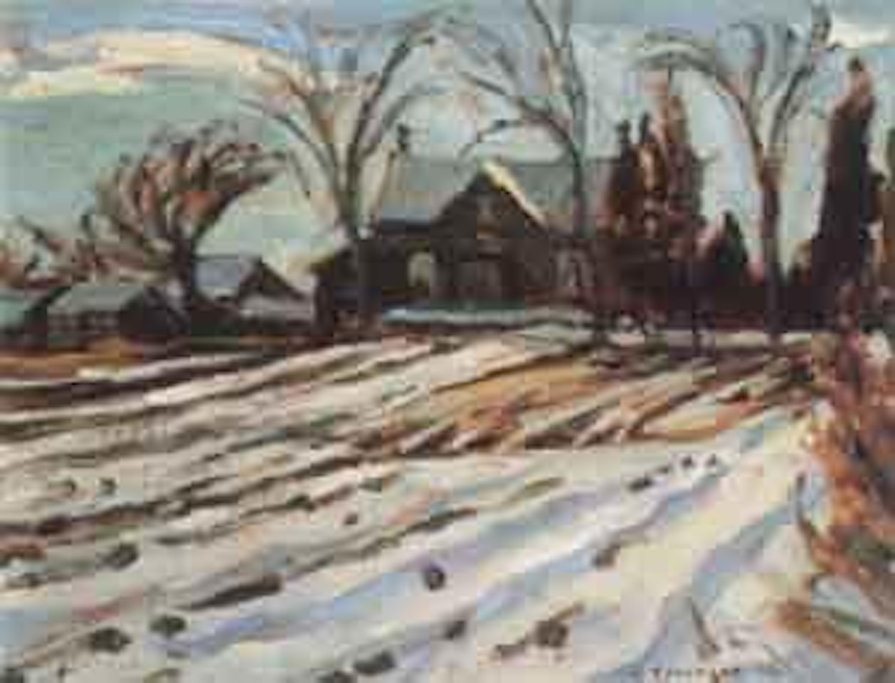 Early snow, North Gower, Ontario by Alexander Young Jackson