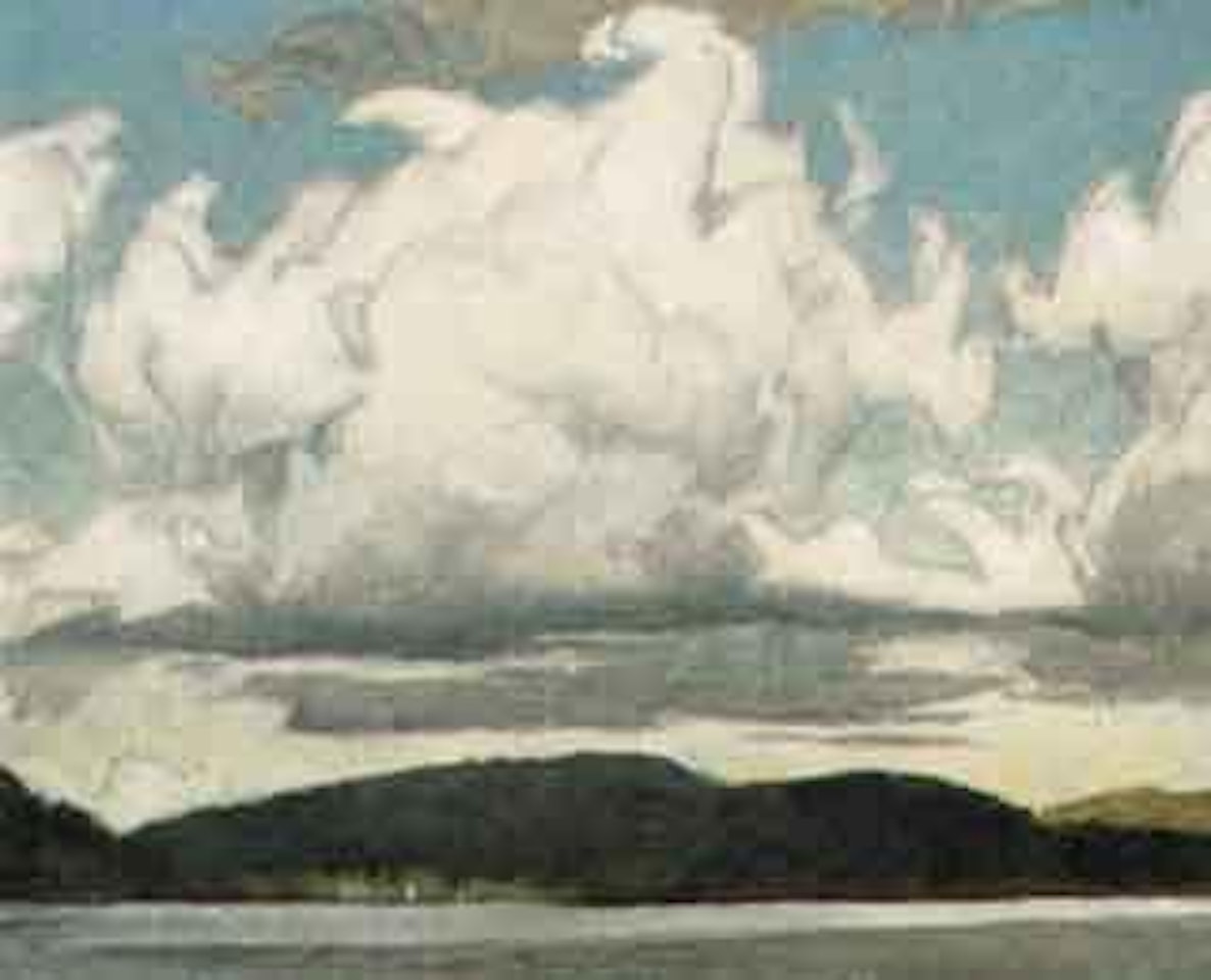 Cumulus clouds, Ostongue Lake by Alfred Joseph Casson