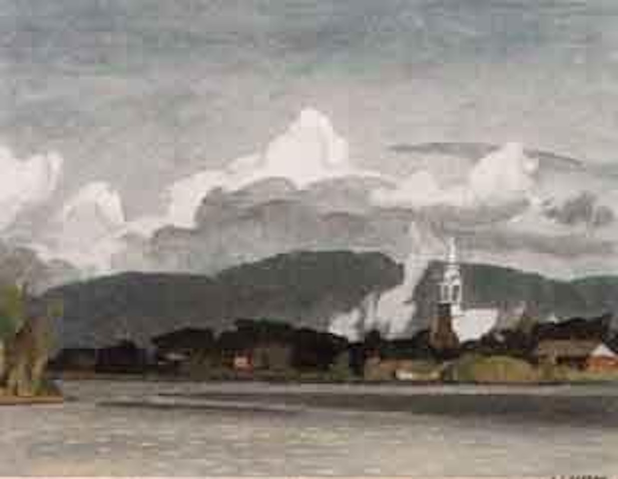 Grenville, Quebec, looking across the Ottawa from Hawkesbury by Alfred Joseph Casson