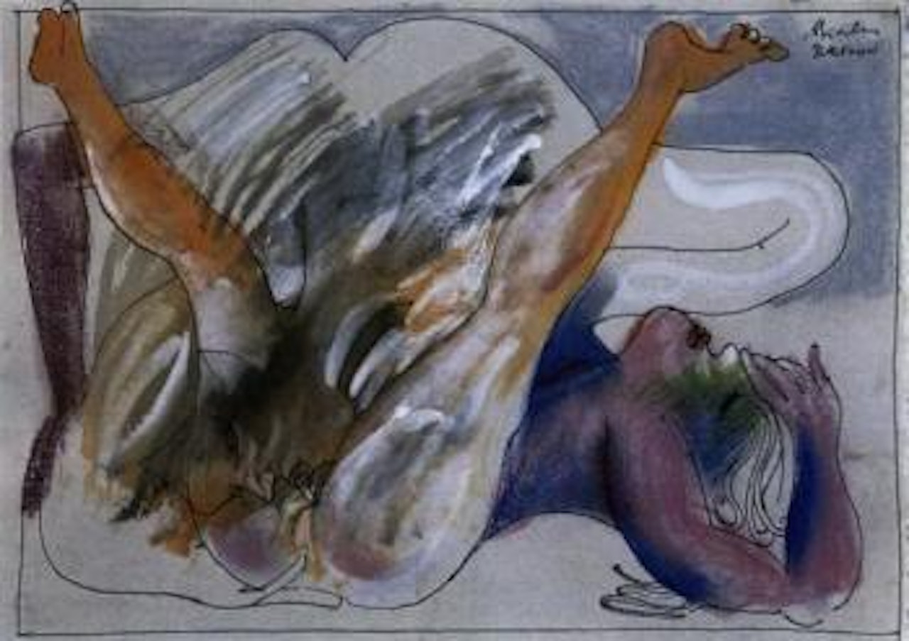 Untitled erotic study by Charles Blackman