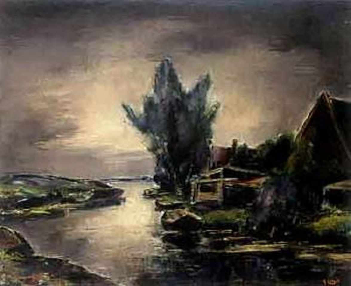 River landscape in Noord Holland by Arnout Colnot