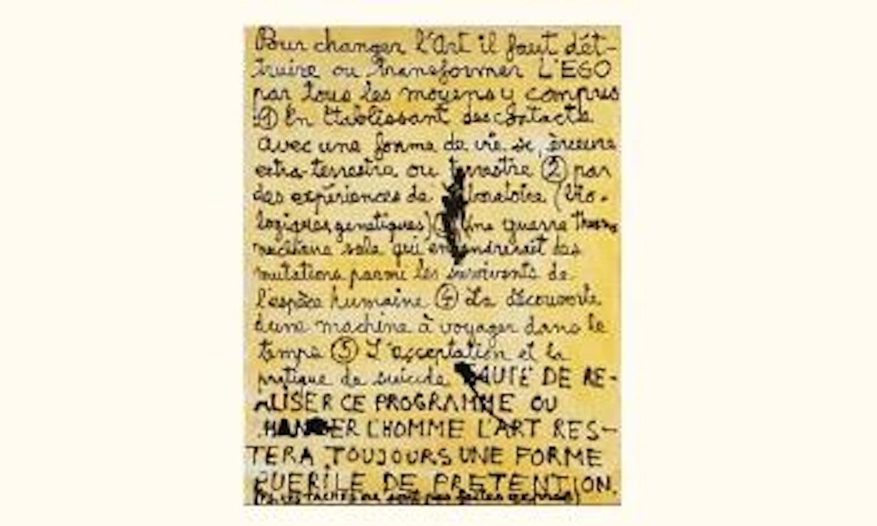 Pour changer l'art by Ben Vautier