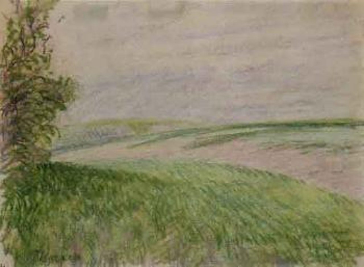 Les coteaux et les collines autour d'Eragny by Camille Pissarro