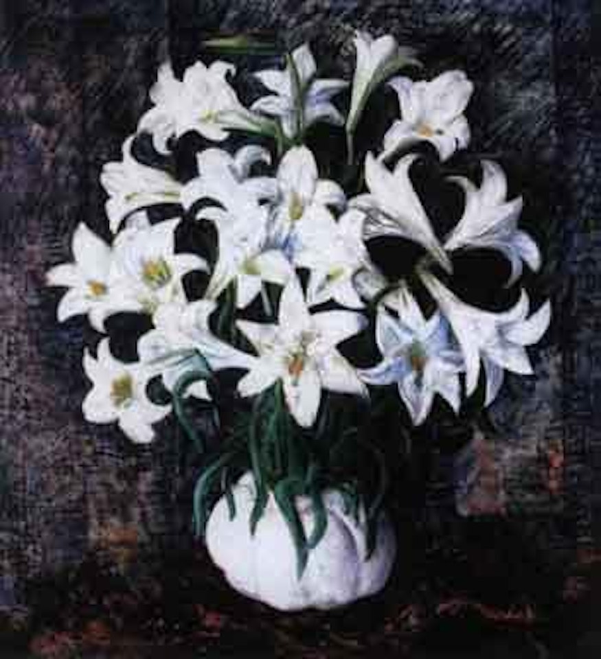 Fleurs blanches by Moïse Kisling