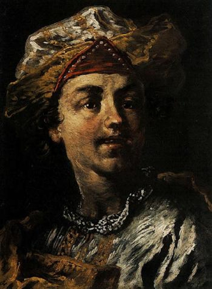 Portrait d'un jeune Turc by Christian Wilhelm Ernst Dietrich