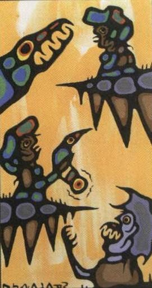Three planes of knowledge by Norval Morrisseau