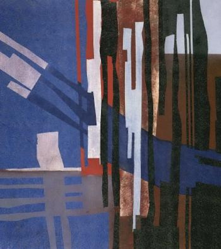 Construction blue-red by Fritz Winter