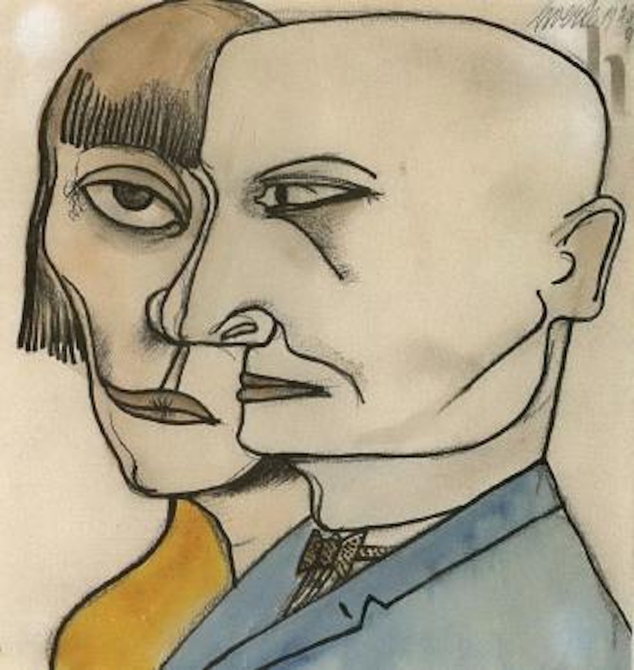 Double portrait by Heinrich Hoerle