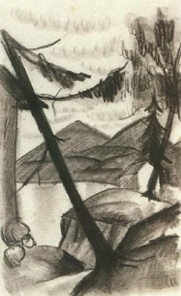 Landscape with Lake Thun by August Macke