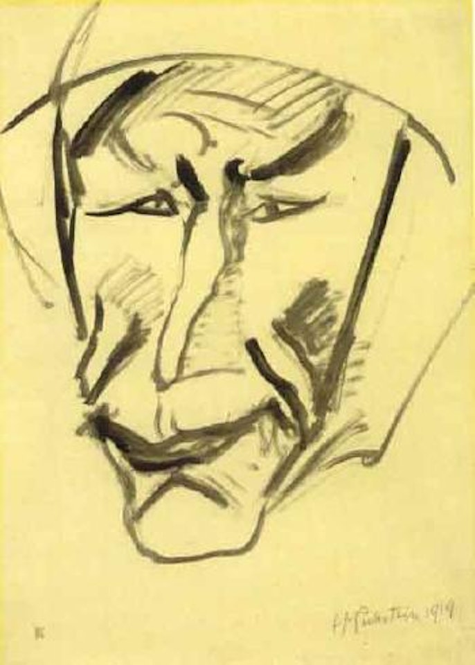 Head of Baltic fisherman by Max Pechstein