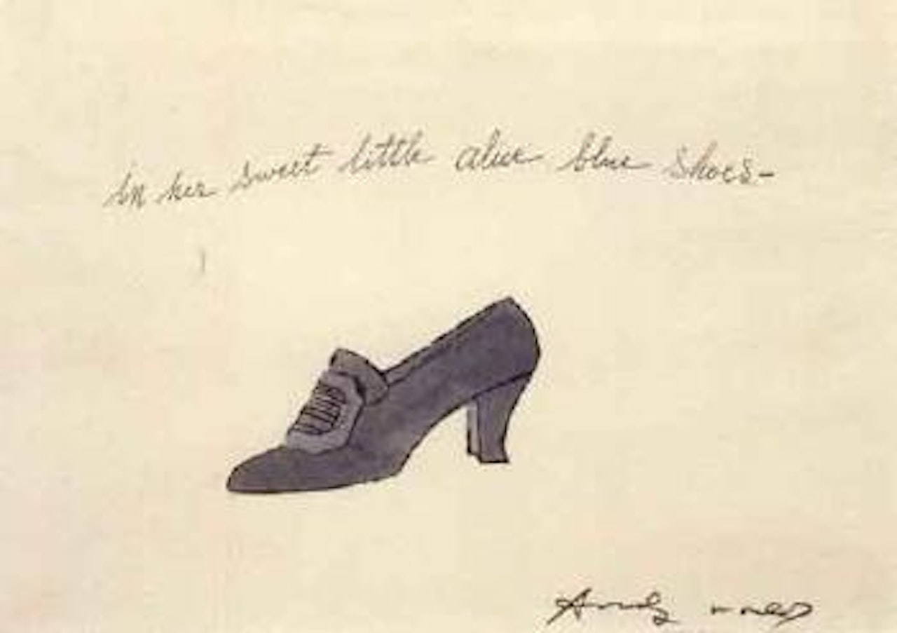 In her sweet little alice blue shoes by Andy Warhol