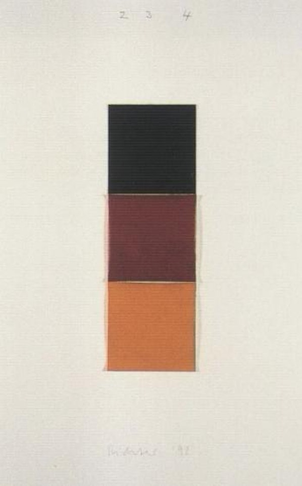 Untitled - black, red, gold by Gerhard Richter